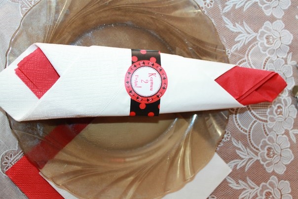 Оформление празника в стиле "божья коровка".