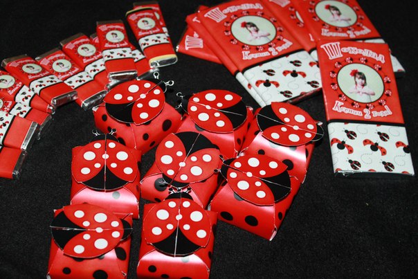День рождения в стиле "божья коровка".