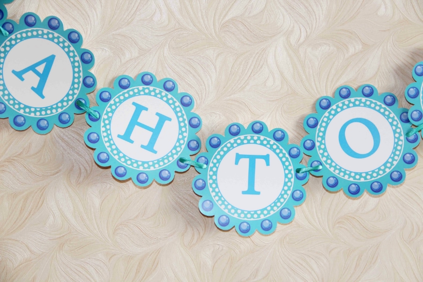 Бирюзовый конфетный набор