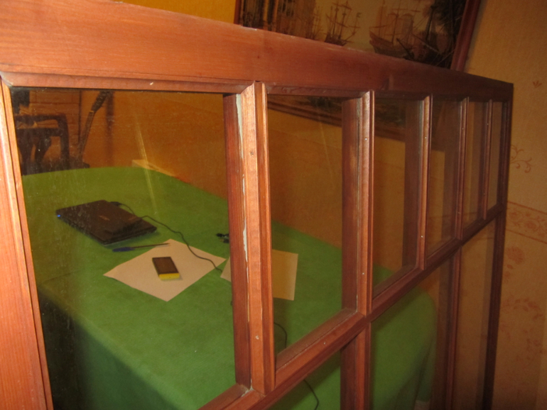 Итальянская раковина, деревянная рама со стеклом - г. Санкт-Петербург