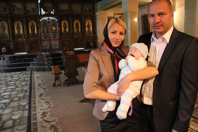 Покрестили мы нашу радость)))