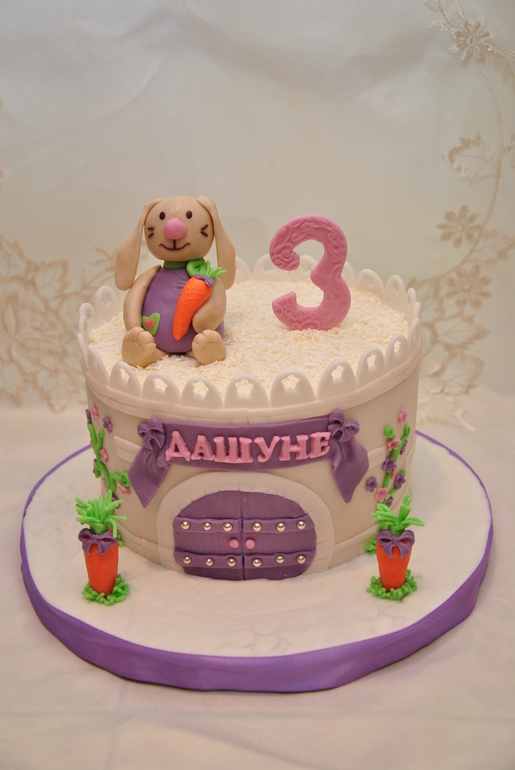 Детские тортики "Зайчик", "Томас", "Маша"