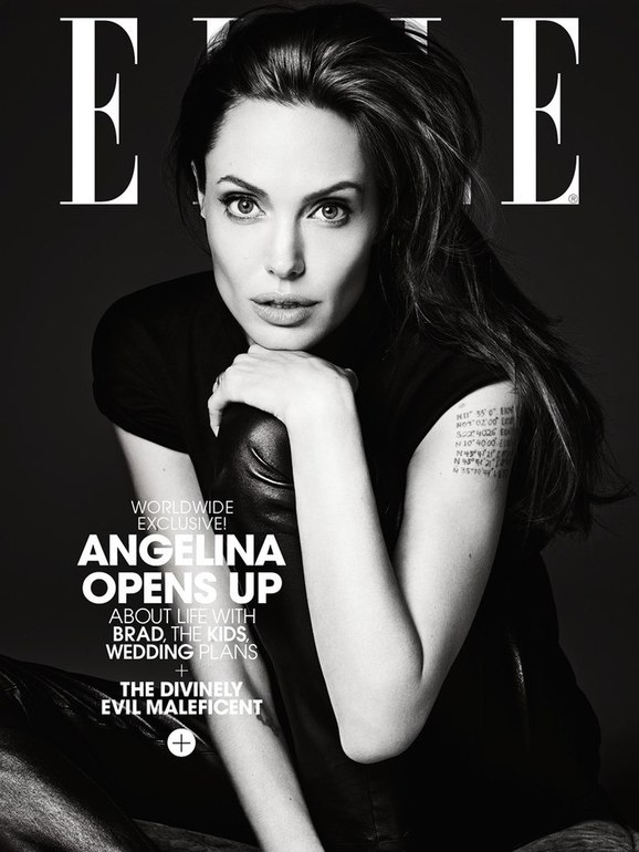 Анджелина Джоли: фотосессия для Elle.