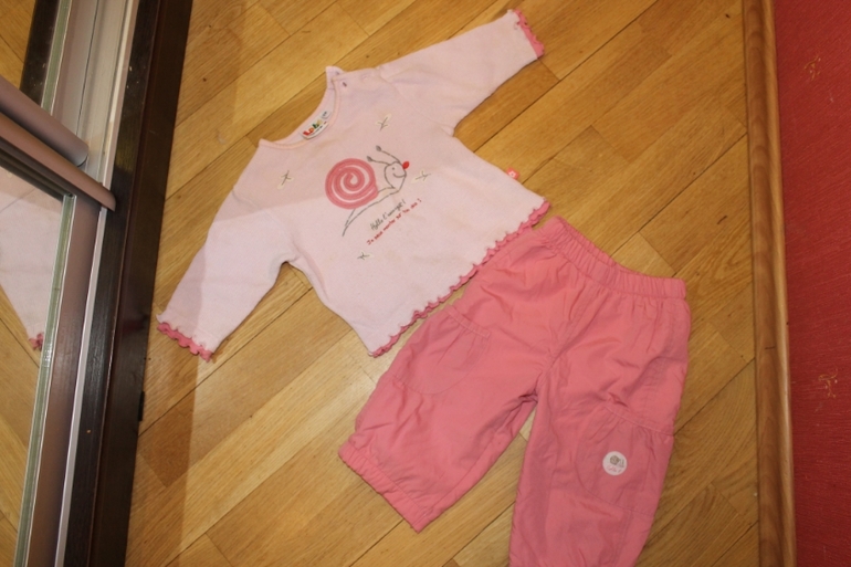 Комплект на девочку до года