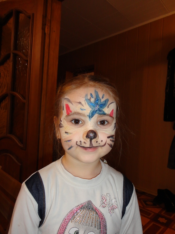 Дочке понравился аквагримм