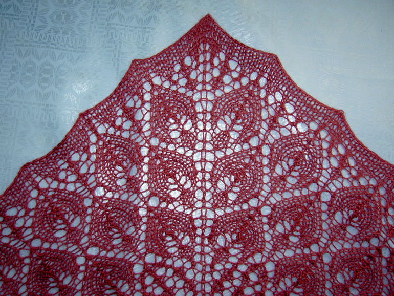 шаль Листья тимьяна