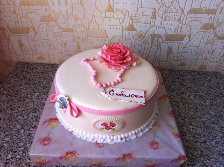 Торт в стиле шебби-шик