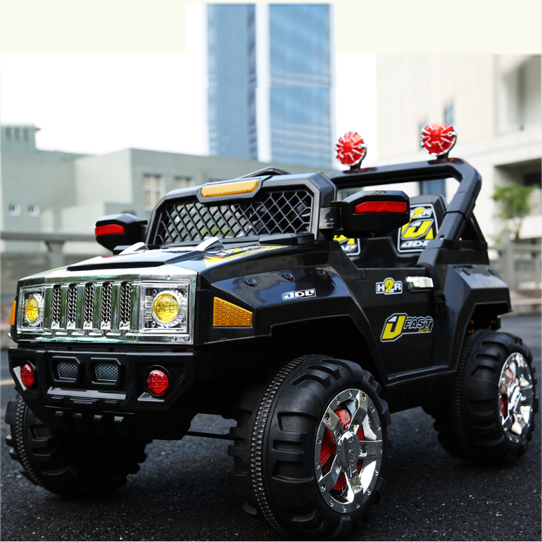 Детский электромобиль Hummer 1571 R2: 2 мотора, 12V, 7км/ч BLACK