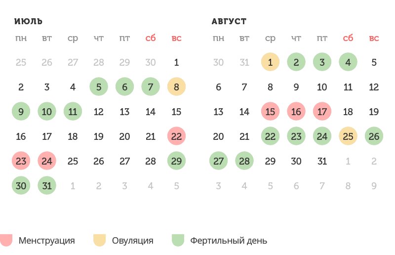 Калькулятор овуляции