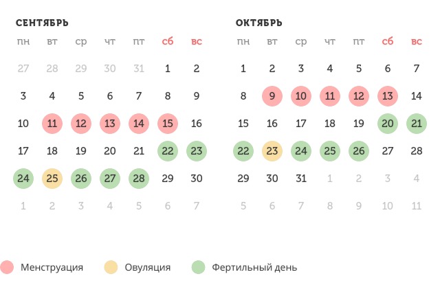 Калькулятор овуляции