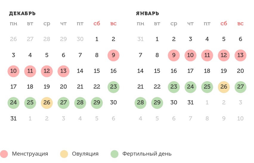 Калькулятор овуляции