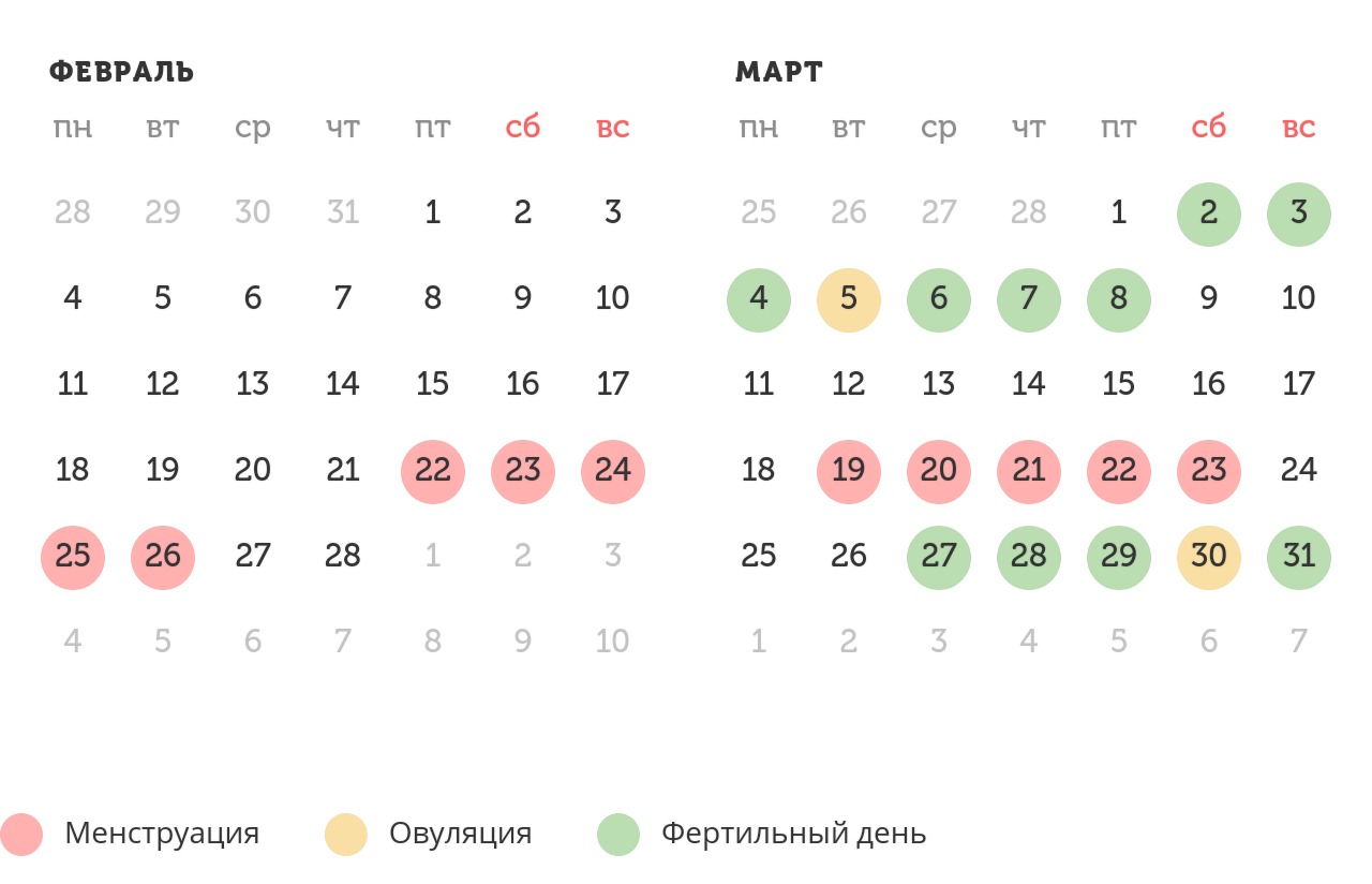 Калькулятор овуляции