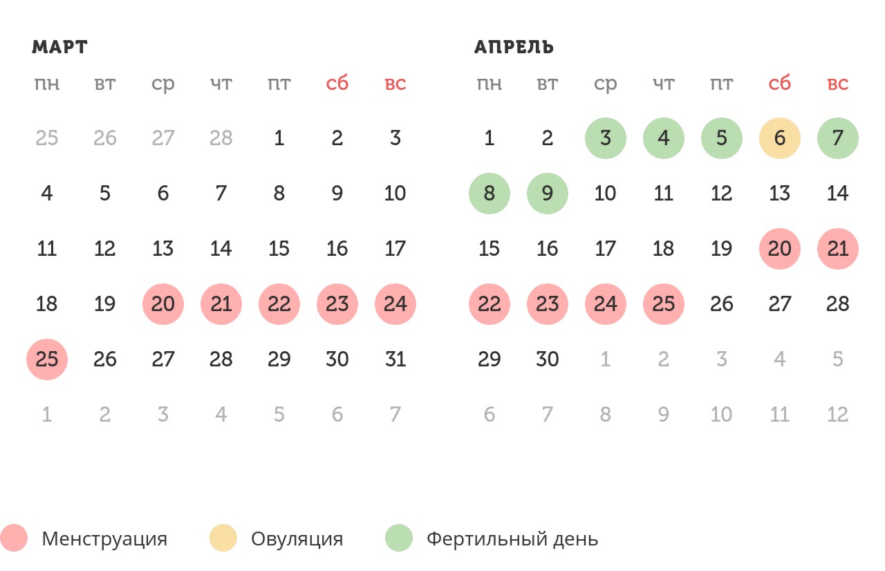 Калькулятор овуляции
