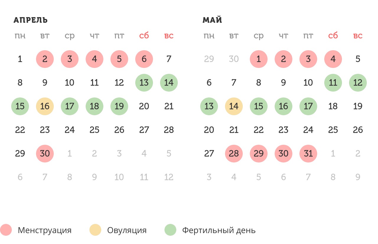 Калькулятор овуляции