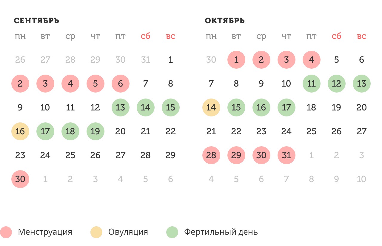 Калькулятор овуляции