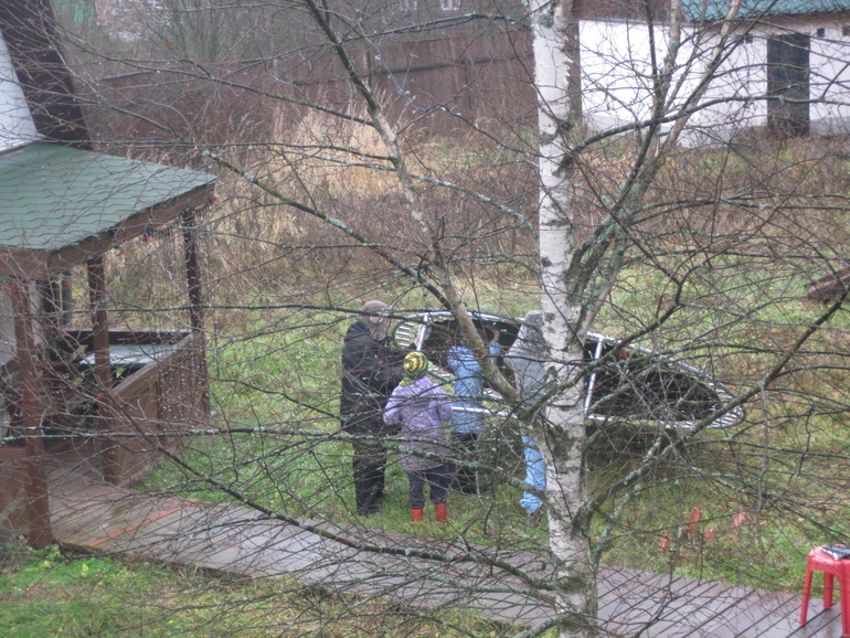 Как мы отправляли  Батут на зимовку!