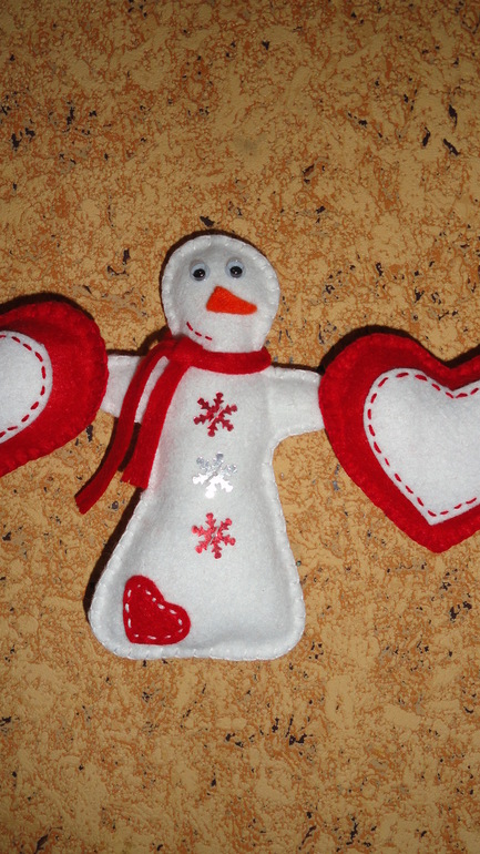 Новогодняя гирлянда из фетра