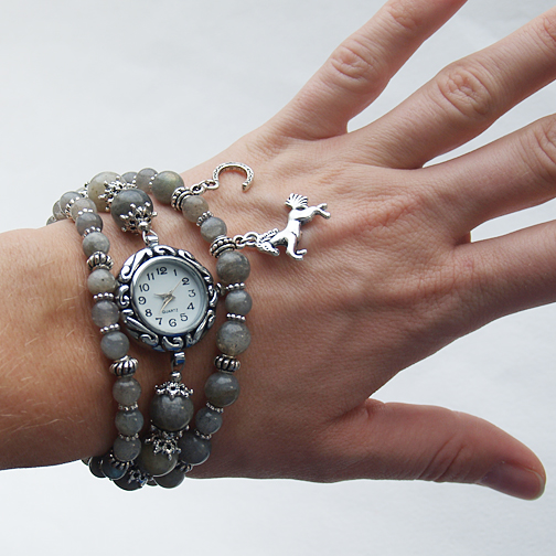 Часы-талисман + серьги