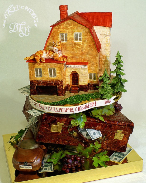 Торт "Вот эта улица, вот этот дом..."