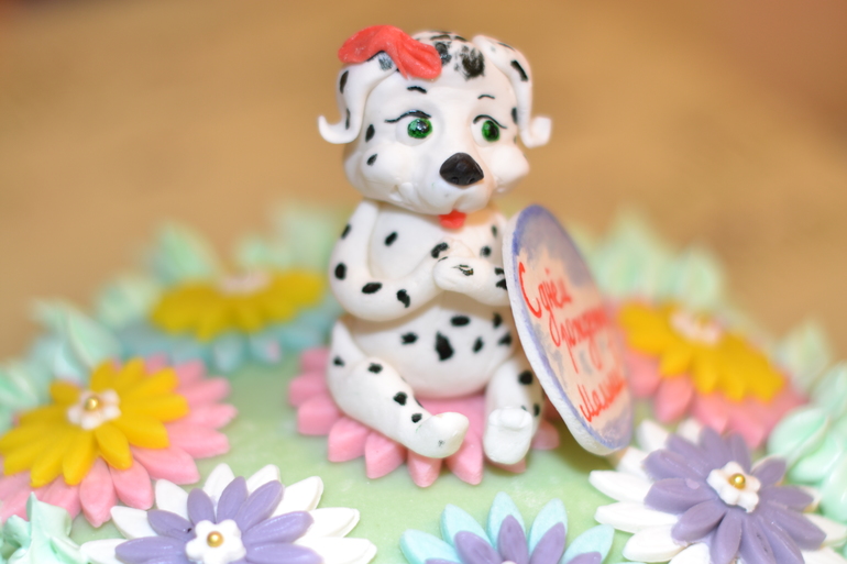 тортик с собачкой