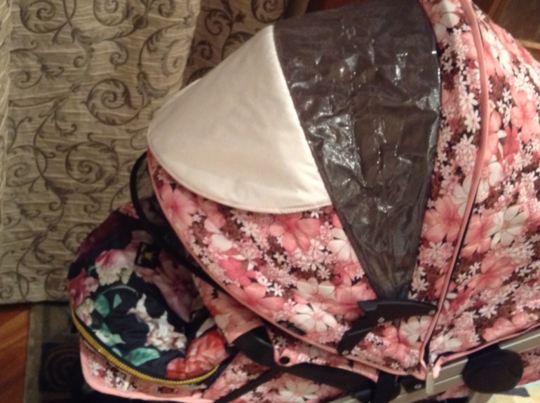 Моя зимняя коляска Esspero X-Drive pink.