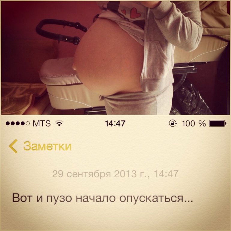 Началась 34 неделя, а я сегодня заметила, что пузо опускается