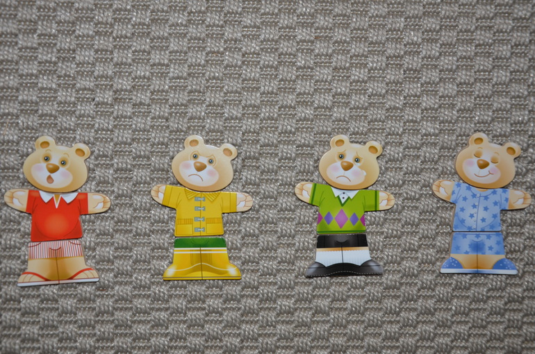 Развивашки - Melissa&Doug; (паззл Одень семью медведей)