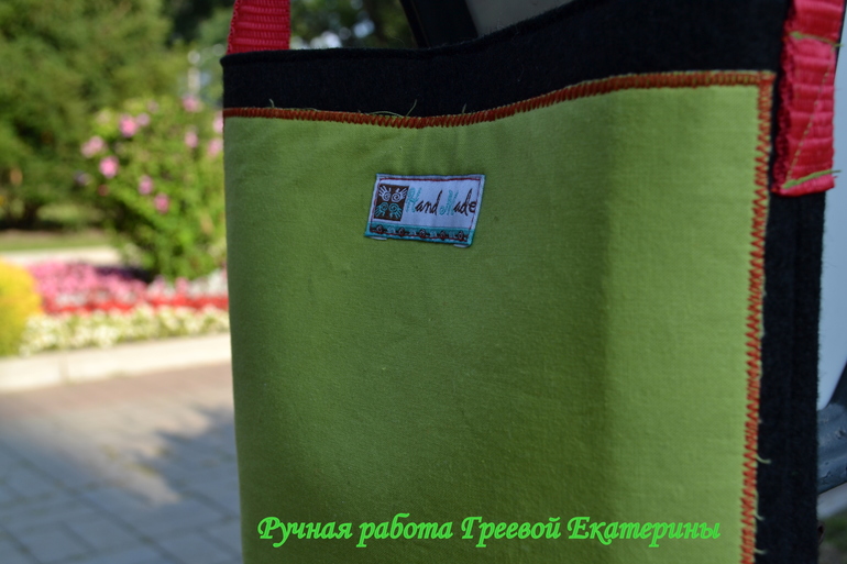 Детская сумочка из ФЕТРА и ТКАНИ под названием