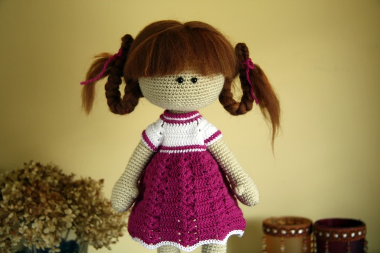 Снежка крючком