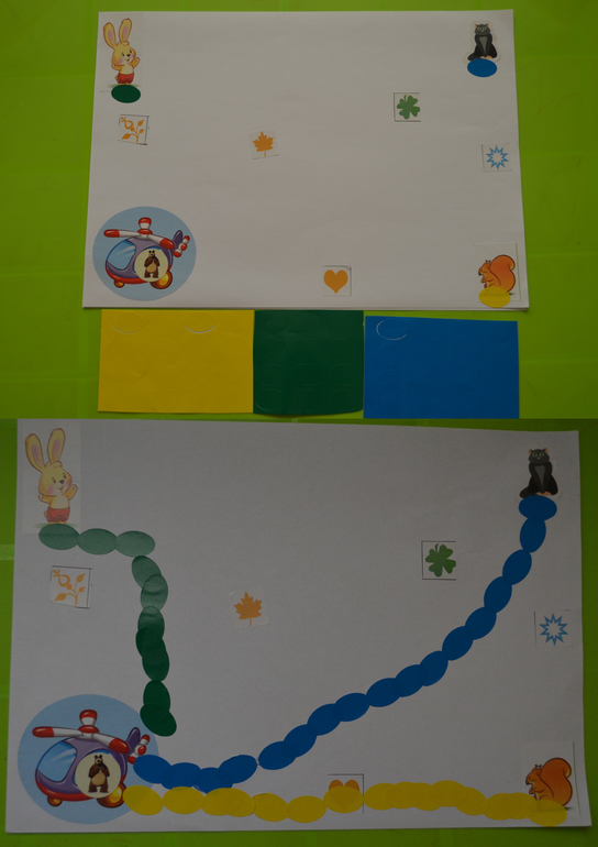 Задания с наклейками и фломастерами(и не только) или неделя на больничном без принтера :)