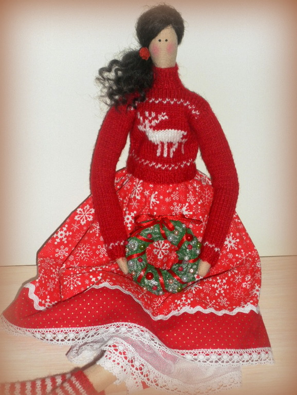 Новогодняя Тильда)))