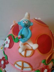 Смурфики и их домик-грибок