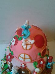 Смурфики и их домик-грибок