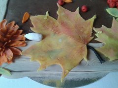 Тортик на День Учителя, классной руководительнице нашего класса. По мотивам торта Олечки-модератора