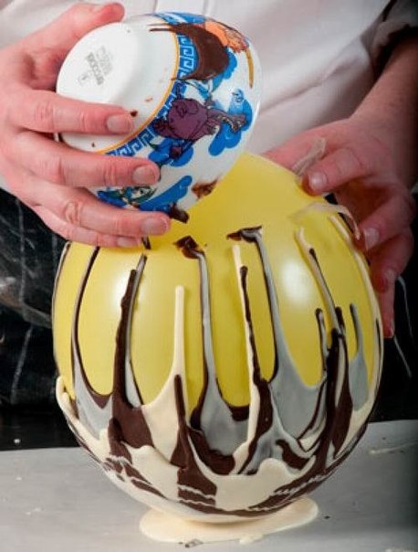 Шоколадная вазочка для фруктов