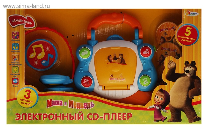 Планшет и Сд-плеер "Маша и медведь" отзывы, мнения.