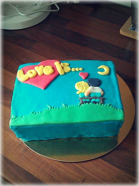 Мой седьмой мастичный и ПЕРВЫЙ заказной.