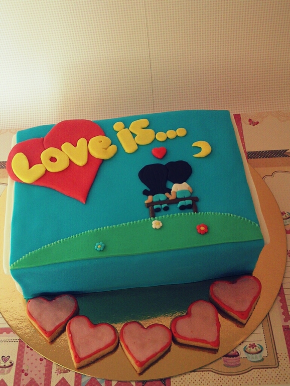 Мой седьмой мастичный и ПЕРВЫЙ заказной.