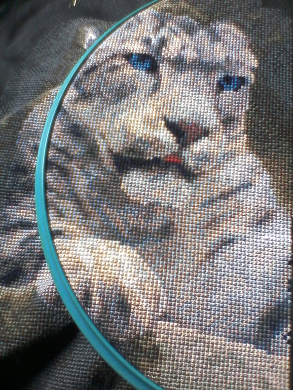 Мой процесс вышивки