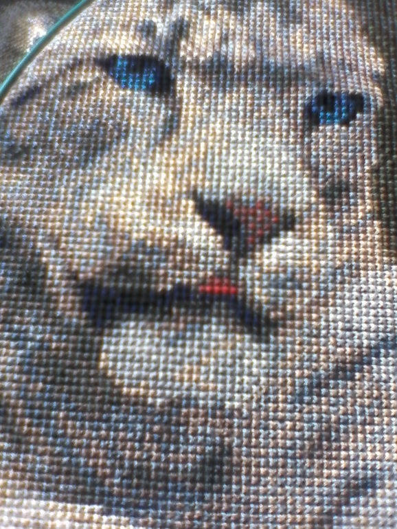 Мой процесс вышивки