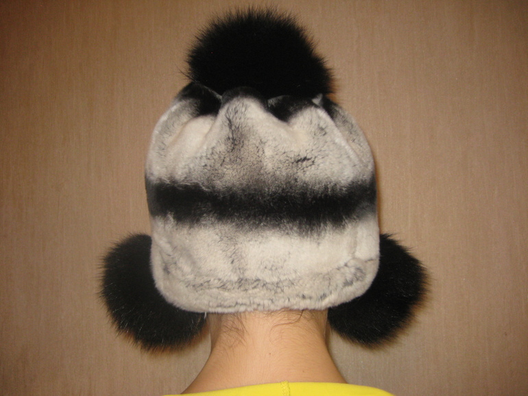 Шапка кролик - песец  3000