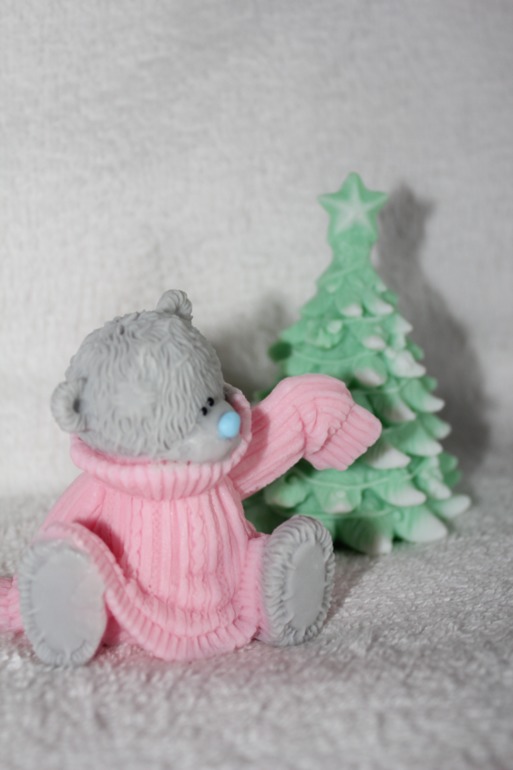 Мыло ручной работы мишки тедди