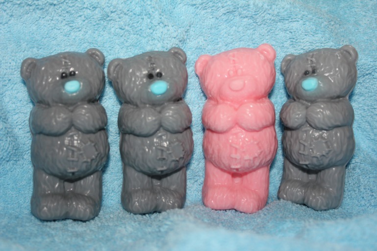 Мыло ручной работы мишки тедди