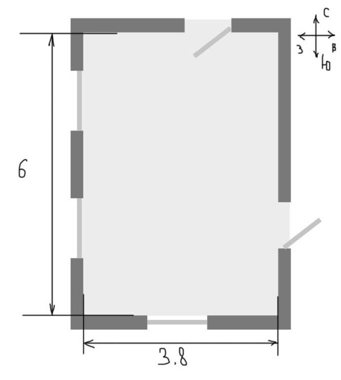 помогите спланировать кухню)