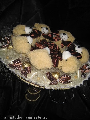 Букет из мягких игрушек "Юбилейный"