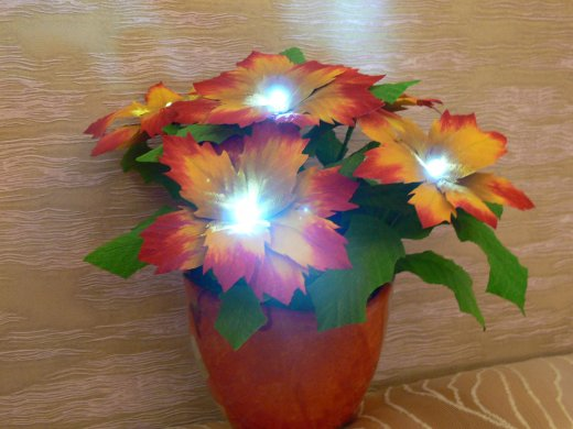 Цветочные светильники.