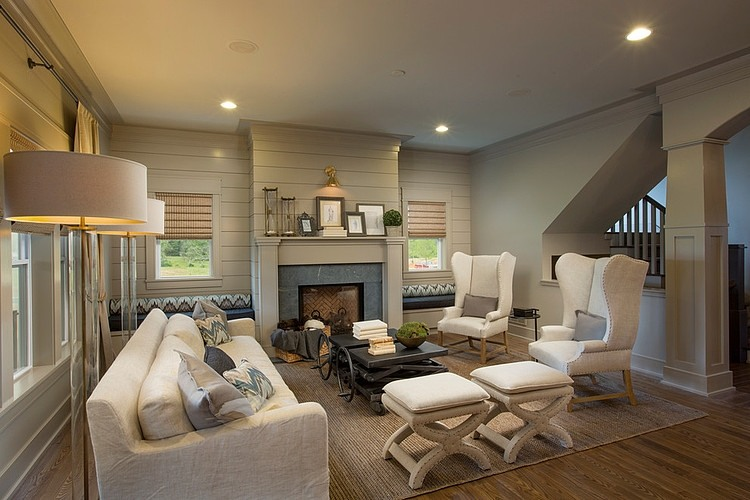 Очень уютный интерьер в стиле «искусства и ремесла».