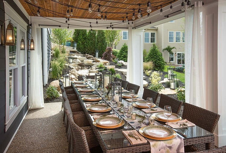 Очень уютный интерьер в стиле «искусства и ремесла».