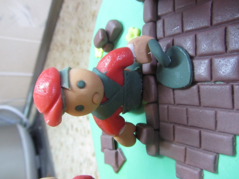 Мои третий торт, с фигурками