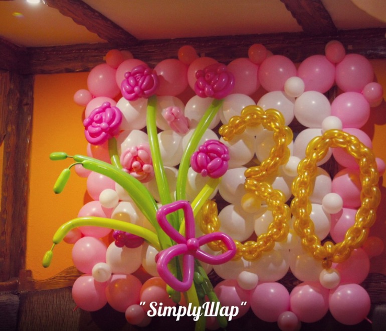 оформление воздушными шарами